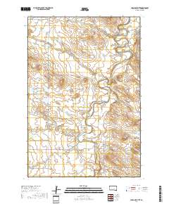 Caroline Butte 2017 topographic map thumbnail