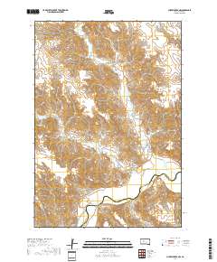 Cherry Creek NW 2017 topographic map thumbnail
