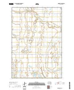 Cresbard SW 2017 topographic map thumbnail