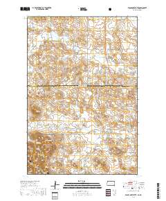 Eagles Nest Butte 2017 topographic map thumbnail