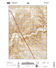 Estelline NE 2017 topographic map thumbnail