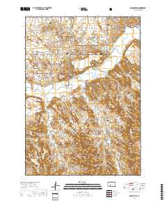 Wanblee NW 2017 topographic map thumbnail