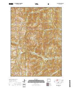 Hoback Peak 2018 topographic map thumbnail