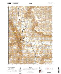 Horse Creek 2017 topographic map thumbnail