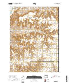 La Barge SE 2017 topographic map thumbnail