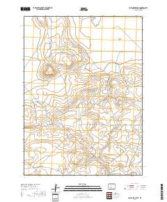 Lost Creek Butte 2017 topographic map thumbnail