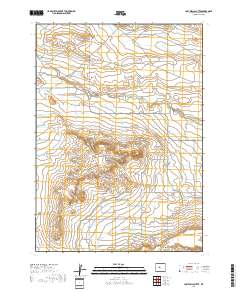 Lost Wells Butte 2017 topographic map thumbnail