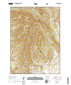 Pass Peak 2017 topographic map thumbnail
