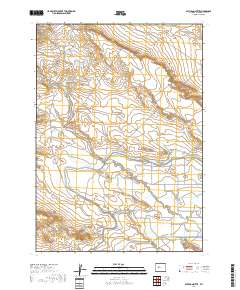 Pavillion Butte 2017 topographic map thumbnail