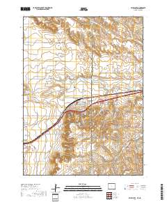 Pine Bluffs 2017 topographic map thumbnail