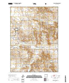 Piney Canyon NW 2017 topographic map thumbnail