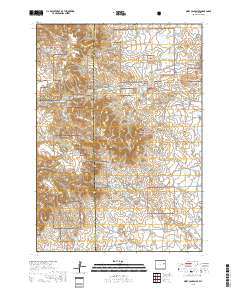 Piney Canyon SE 2018 topographic map thumbnail