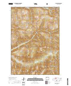 Pollux Peak 2017 topographic map thumbnail