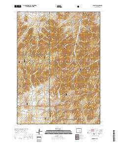 Reno Hill 2017 topographic map thumbnail
