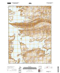 Seminoe Dam SE 2017 topographic map thumbnail