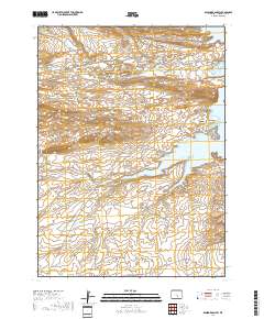 Seminoe Dam SW 2017 topographic map thumbnail