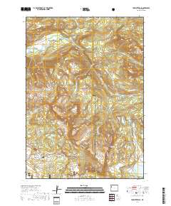 Togwotee Pass 2017 topographic map thumbnail