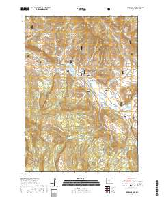 Upper Slide Lake 2018 topographic map thumbnail