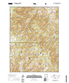 Warbonnett Peak 2017 topographic map thumbnail