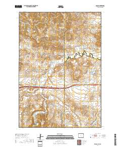 Beulah 2017 topographic map thumbnail