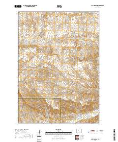 Blue Mesa East 2017 topographic map thumbnail