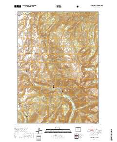 Blue Miner Lake 2017 topographic map thumbnail
