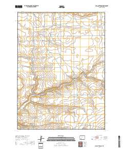 Clay Buttes SW 2017 topographic map thumbnail