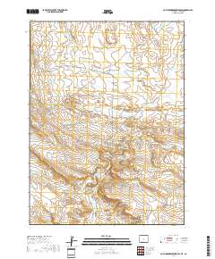 Cow Creek Reservoir SW 2017 topographic map thumbnail