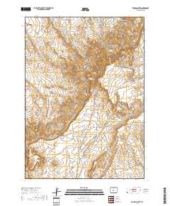 Dishpan Butte 2017 topographic map thumbnail