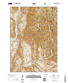 Fanny Peak 2017 topographic map thumbnail