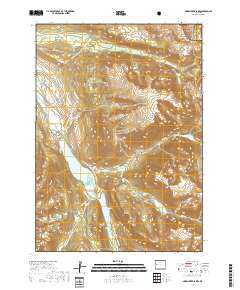 Green River Lakes 2017 topographic map thumbnail