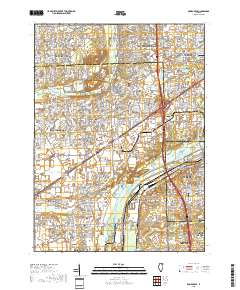 Romeoville 2018 topographic map thumbnail