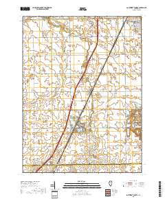 Southwest Pontiac 2018 topographic map thumbnail