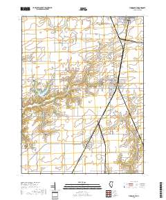 Virden South 2018 topographic map thumbnail