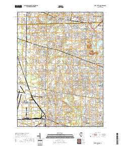 West Chicago 2018 topographic map thumbnail