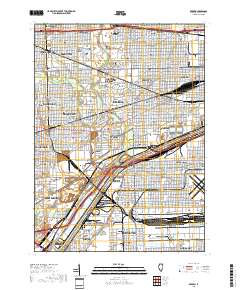 Berwyn 2018 topographic map thumbnail