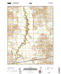 Bone Gap 2018 topographic map thumbnail
