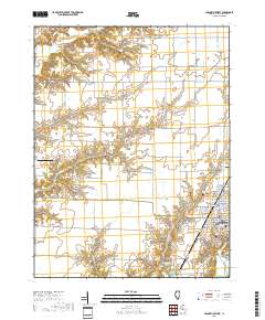 Carlinville West 2018 topographic map thumbnail