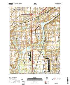 Channahon 2018 topographic map thumbnail