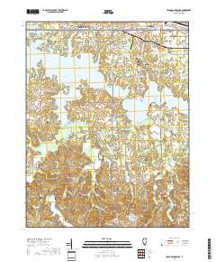 Crab Orchard Lake 2018 topographic map thumbnail