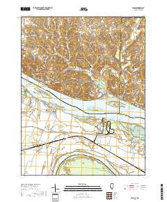 Elsah 2018 topographic map thumbnail