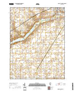 Farmer City South 2018 topographic map thumbnail