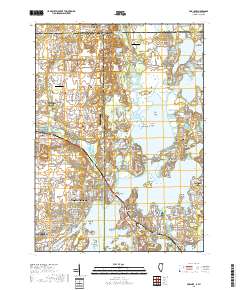 Fox Lake 2018 topographic map thumbnail