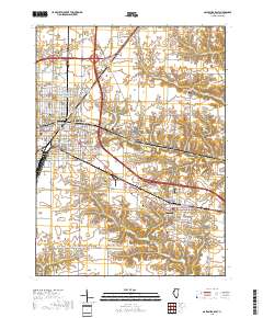 Galesburg East 2018 topographic map thumbnail