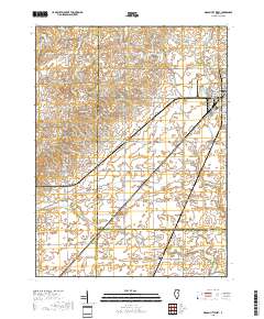 Gibson City West 2018 topographic map thumbnail