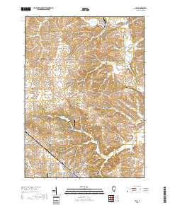 Lena 2018 topographic map thumbnail