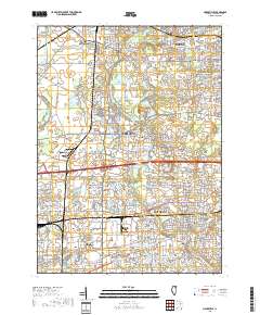 Naperville 2018 topographic map thumbnail