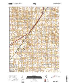 Northeast Pontiac 2018 topographic map thumbnail