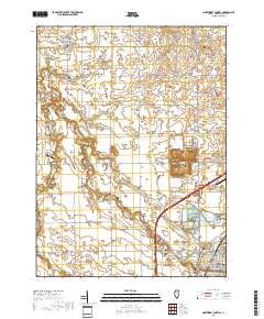 Northwest Pontiac 2018 topographic map thumbnail