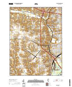 Peoria West 2018 topographic map thumbnail